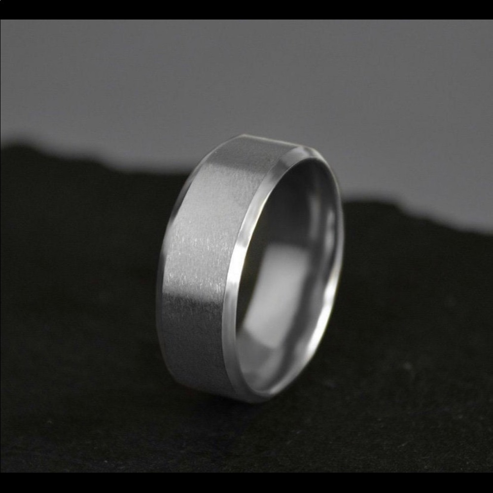 Mens stainless steel ring